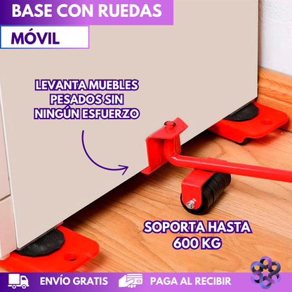 Kit Elevador de Muebles 5en1 🎁