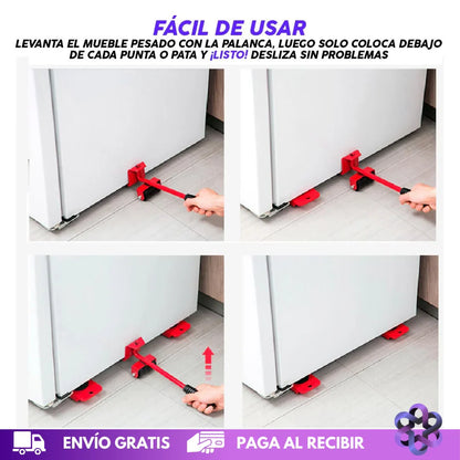 Kit Elevador de Muebles 5en1 🎁