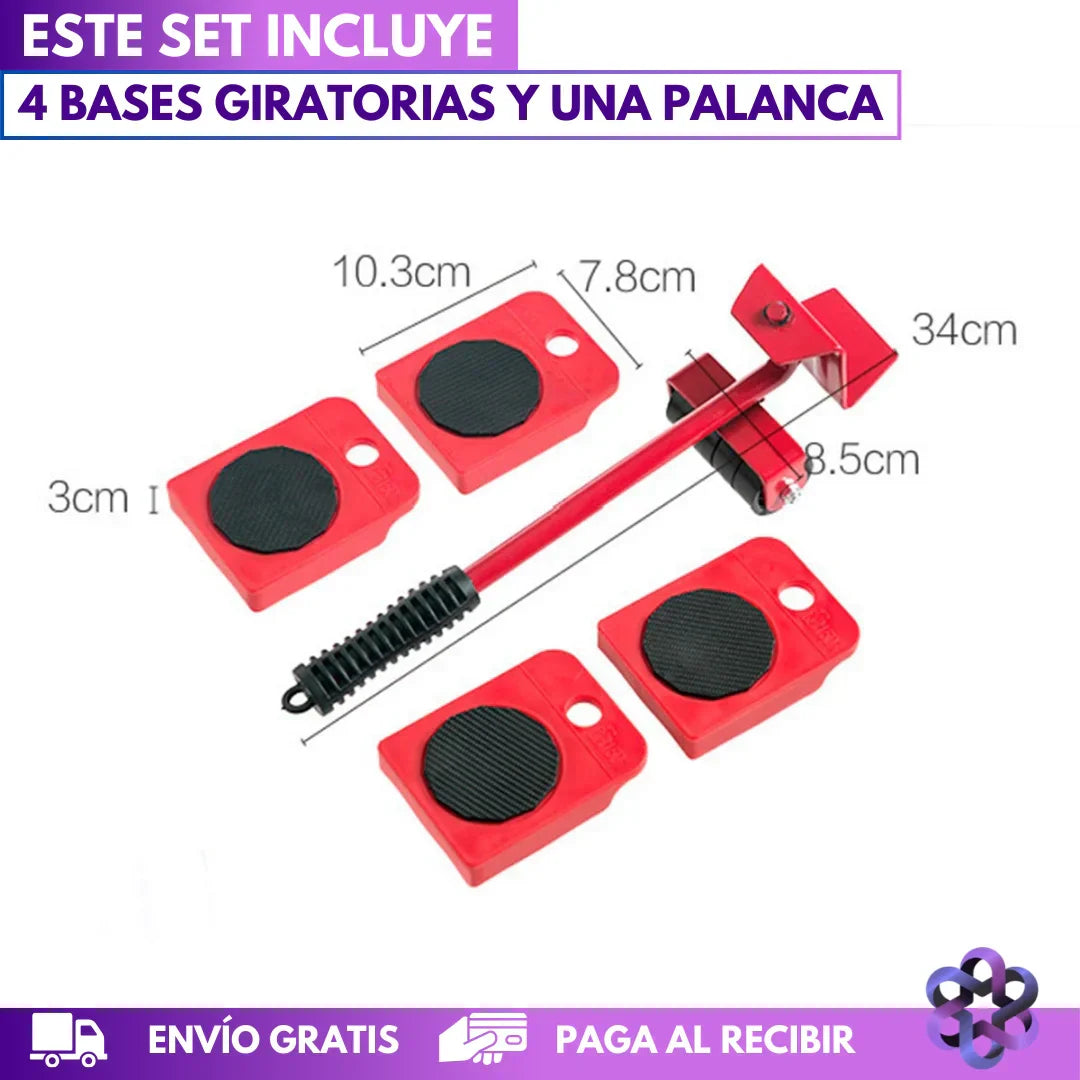Kit Elevador de Muebles 5en1 🎁